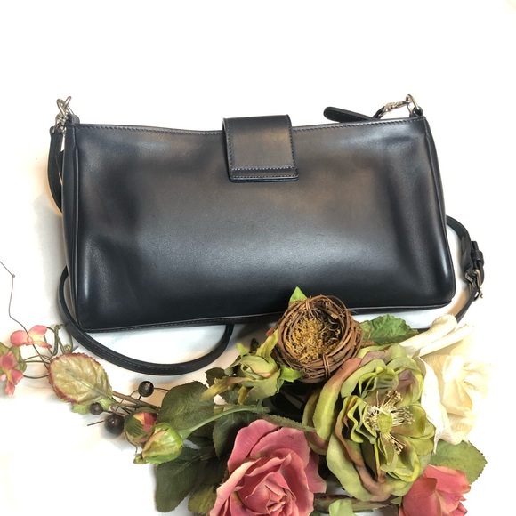 Coach 9818 Penelope black soft leather cross body bag - Picture 4 of 12